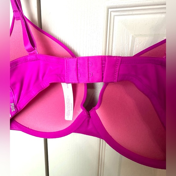 New PINK Victoria’s Secret Wear Everywhere Push Up Bra Magenta Pink Padded Wire - Picture 9 of 16